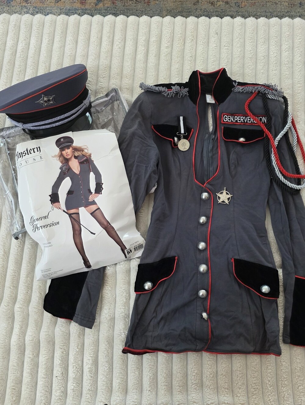 'General Perversion' Women's Costume Jacket - Gray & Black